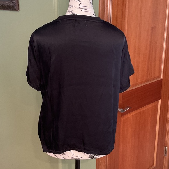 Nation LTD Black Short Sleeve Top, Size XL - Picture 3 of 5